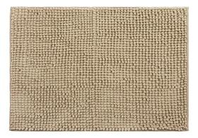 TAPETE BOLINHAS 35 CM X 38 CM POLIESTER cor: bege