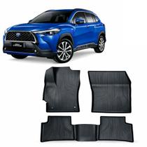 Tapete Bordas Elevadas Bandeja Compativel Corolla Cross 2021 5peças