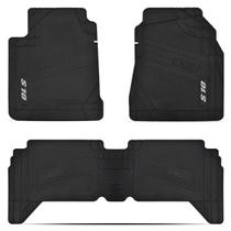 Tapete Borracha 3 Peça Borracha Preto S10 Cabine Dupla 17-23 Tapete Borracha 3 Peça Borracha Preto S10 Cabine Dupla 17-23