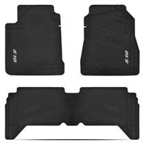 Tapete Borracha 3 Peças Borracha Preto S10 Cabine Dupla 2015 Tapete Borracha 3 Peças Borracha Preto S10 Cabine Dupla 2015