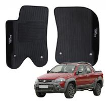 Tapete Borracha Antiderrapante Personalizado Strada Adventure Cabine Simples 2013 a 2021 - R5331 Tapete Borracha Antiderrapante Personalizado Strada Adventure Cabine Simples 2013 a 2021 - R5331