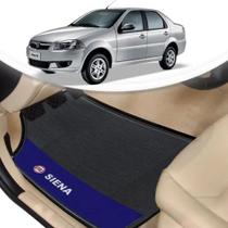 Tapete Borracha Automotivo Fiat Siena Lado Vermelho