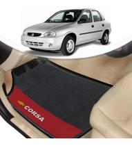 Tapete Borracha Automotivo Gm Corsa Lado Vermelho 4 Pçs