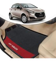 Tapete Borracha Automotivo Hyundai Hb20 Lado Vermelho