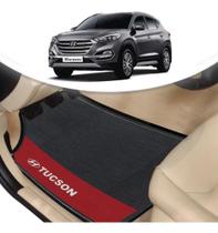 Tapete Borracha Automotivo Hyundai Tucson Lado Vermelho