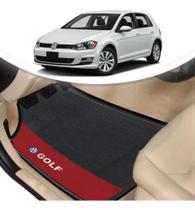 Tapete Borracha Automotivo Vw Golf Lado Vermelho 4 Pçs
