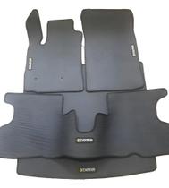 Tapete Borracha Captur Tras. Inteiro Mais Porta Malas Preto Fosco