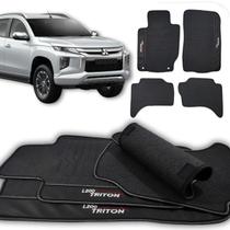 Tapete Borracha Carro L200 Triton 2022 2023 2024 2025 Automotivo 4 Peças Premium Sob Medida