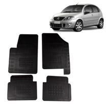Tapete Borracha Citroen C3 2002-2021 Preto 4 Peças