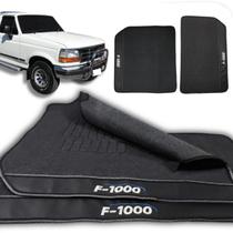 Tapete Borracha F1000 Cabine Simples 1979 a 1998 2 Peças Bordado Exclusivo Assoalho Capacho Tapete Borracha F1000 Cabine Simples 1979 a 1998 2 Peças Bordado Exclusivo Assoalho Capacho