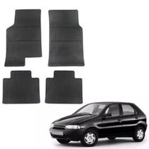 Tapete Borracha Fiat Palio 1996 até 2000 Preto 4 Peças