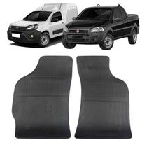 Tapete Borracha Fiat Strada e Fiorino 1985 até 2013 2 Peças Tapete Borracha Fiat Strada e Fiorino 1985 até 2013 2 Peças