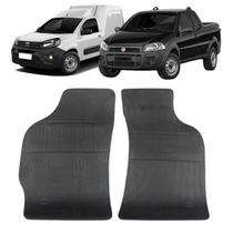 Tapete Borracha Fiat Strada E Fiorino 1985 Até 2013 2 Peças Tapete Borracha Fiat Strada E Fiorino 1985 Até 2013 2 Peças