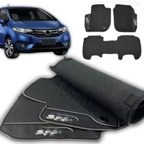Tapete Borracha Fit 2015 2016 2017 2018 2019 2020 2021 2022 2023 Hatch Sedan Com Traseiro Inteiriço