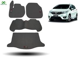 Tapete Borracha Fit Com Traseiro Interiço E Porta-Malas