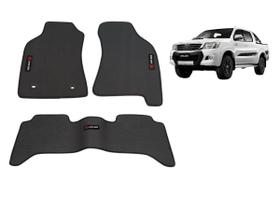 Tapete Borracha Hilux 2012 Até 2016 Com Traseiro Interiço