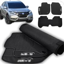 Tapete Borracha HRV 2015 a 2018 Com Traseiro Inteiriço Preto Impermeável Premium