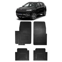 Tapete Borracha Jeep Compass 2012-2020 4 Peças Preto