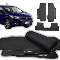 Tapete Borracha Onix 2018 e 2019 Hatch Sedan Com Traseiro Inteiriço