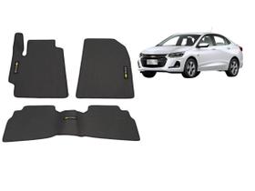 Tapete Borracha Onix Plus 20-23 Traseiro Interiço Bordado