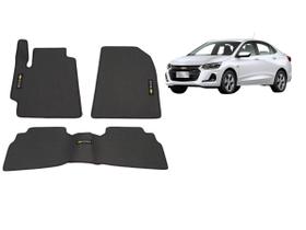 Tapete Borracha Onix Plus 20-23 Traseiro Interiço Bordado