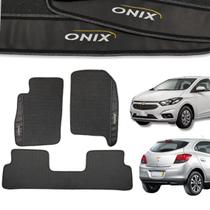 Tapete Borracha para Onix Hatch 2012 2013 2014 2015 2016 2017 Linha Premium Sob medida Kit Completo 3 peças Tapete Borracha para Onix Hatch 2012 2013 2014 2015 2016 2017 Linha Premium Sob medida Kit Completo 3 peças