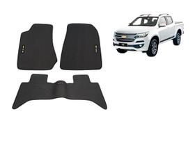 Tapete Borracha S10 2013 Até 2022+ Com Traseiro Interiço