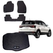 Tapete Borracha T-cross Com Traseiro Interiço E Porta-malas Tapete Borracha T-cross Com Traseiro Interiço E Porta-malas