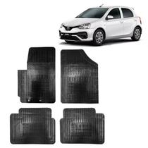 Tapete Borracha Toyota Etios 2019 até 2021 4 Peças Preto Tapete Borracha Toyota Etios 2019 até 2021 4 Peças Preto