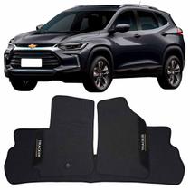 Tapete Borracha Tracker 2020 à 2025 Preto Pvc Logo Bordado Jogo 3 Peça Personalizado Automotivo Wave