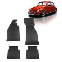 Tapete Borracha Vw Fusca 1951 Até 1996 4 Peças Preto