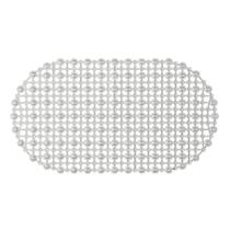 Tapete box banheiro antiderrapante c/ ventosas - transparente