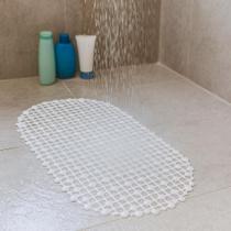 Tapete box banheiro antiderrapante com ventosas 61x33cm Tapete box banheiro antiderrapante com ventosas 61x33cm
