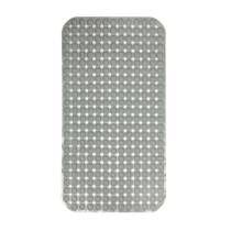 Tapete Box Banheiro Antiderrapante Luxo Cinza 37cm x 68cm