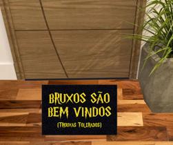 Tapete bruxos são bem vindo, trouxas tolerados - preto