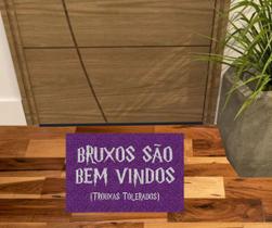 Tapete bruxos são bem vindos - cor roxo