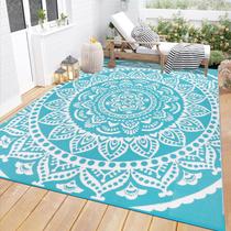 Tapete Bsmathom 183x274cm Tapete impermeável reversível ao ar livre Tapete Bsmathom 183x274cm Tapete impermeável reversível ao ar livre
