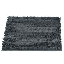 Tapete Buettner Microfibra Antiderrapante Chenille Ginko 60cmx90cm Grafite Tapete Buettner Microfibra Antiderrapante Chenille Ginko 60cmx90cm Grafite