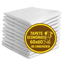 Tapete Cachorro Economico 60x60 - Pacote com 50 Un
