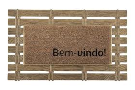 Tapete Capacho 45x75 Punta Cana Wood Fence Corttex