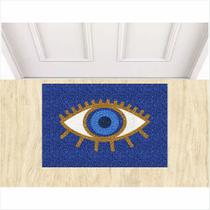 Tapete Capacho 60x40 cm Olho Grego Decorativo Home Lar porta apartamento casa boas energias. - ZAP TAPETES