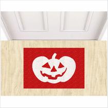 Tapete capacho abóbora halloween - vermelho Tapete capacho abóbora halloween - vermelho