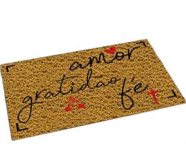 Tapete Capacho Amor Gratidão E Fé 60X40 Casa Entrada Lar Tapete Capacho Amor Gratidão E Fé 60X40 Casa Entrada Lar