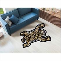 Tapete Capacho Animal Tigre Listrado no Formato 1,00X0,60 cm
