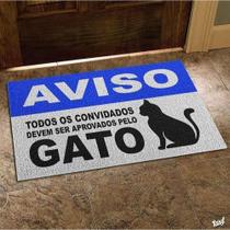 Tapete Capacho Aprovados Pelo Gato - 60 X 40 CM Tapete Capacho Aprovados Pelo Gato - 60 X 40 CM