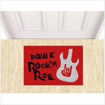 Tapete capacho aqui e rock roll. Tapete capacho aqui e rock roll.