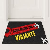 Tapete Capacho Aqui Mora Um Viajante 60x40 Viagem Trip Casa