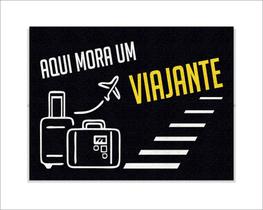Tapete Capacho Aqui Mora Um Viajante