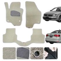 Tapete Capacho Automotivo Jetta Trendline 2011 12 13 14 15 16 17 Original Lanzi 12mm espessura Bege Tapete Capacho Automotivo Jetta Trendline 2011 12 13 14 15 16 17 Original Lanzi 12mm espessura Bege