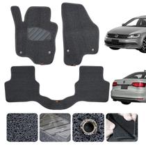 Tapete Capacho Automotivo Jetta Trendline 2011 12 13 14 15 16 17 Original Lanzi 12mm espessura Grafite